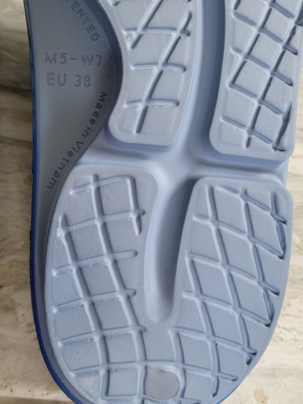 Oofos OOahh Slide - Baja Blue Fade Recovery Sandal - Picture 5 of 8
